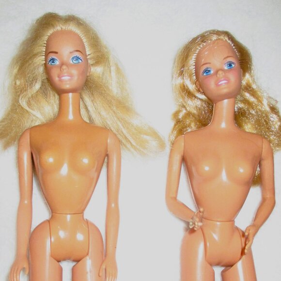 Vitg 1966 Barbie Dolls Lot Of 4 Twists N Turns Blonde Hair Bendable legs Nude Bl - Picture 2 of 4